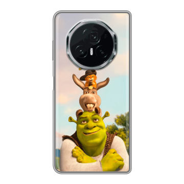 Пластиковый чехол на Honor Magic V3 с принтом Шрек Shrek