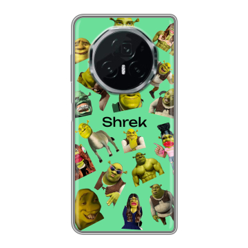 Пластиковый чехол на Honor Magic V3 с принтом Шрек Shrek