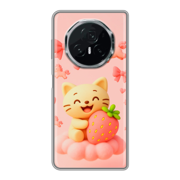 Пластиковый чехол на Honor Magic V3 с принтом для девочек