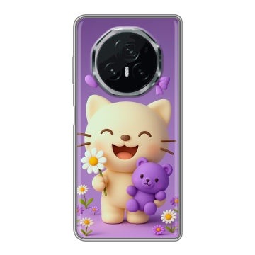 Пластиковый чехол на Honor Magic V3 с принтом для девочек Пластиковый чехол на Honor Magic V3 с принтом для девочек