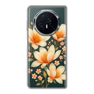Пластиковый чехол на Honor Magic V3 с принтом Цветы