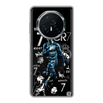 Пластиковый чехол на Honor Magic V3 с принтом Реал Роналдо Пластиковый чехол на Honor Magic V3 с принтом Реал Роналдо