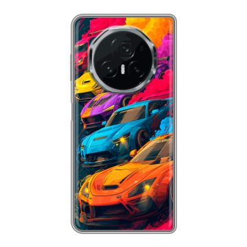Пластиковый чехол на Honor Magic V3 с принтом Тачки