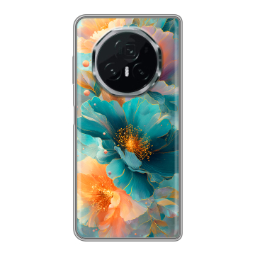 Пластиковый чехол на Honor Magic V3 с принтом Цветы