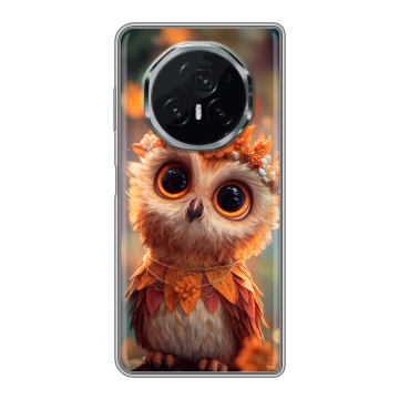 Пластиковый чехол на Honor Magic V3 с принтом Милая сова