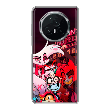 Пластиковый чехол на Honor Magic V3 с принтом Hazbin Hotel Отель Хазбин Пластиковый чехол на Honor Magic V3 с принтом Hazbin Hotel Отель Хазбин