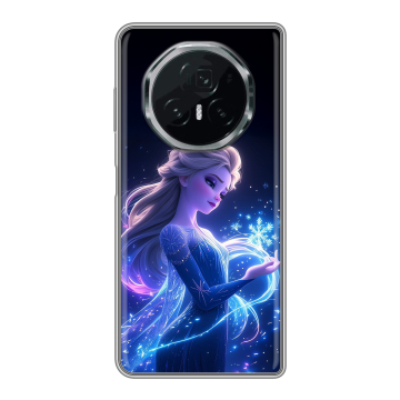 Пластиковый чехол на Honor Magic V3 с принтом Холодное сердце Frozen