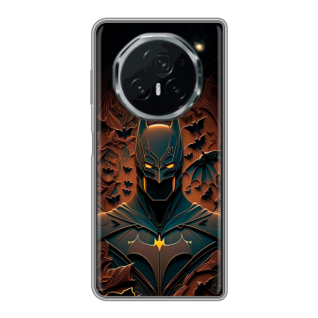 Пластиковый чехол на Honor Magic V3 с принтом Batman Бэтмен