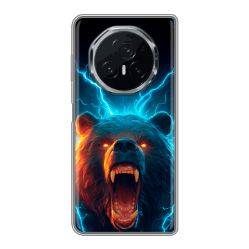 Пластиковый чехол на Honor Magic V3 с принтом Медведь