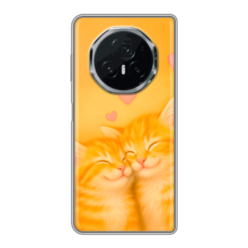 Пластиковый чехол на Honor Magic V3 с принтом Милые котята