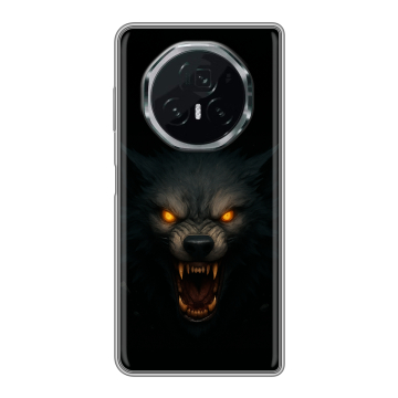 Пластиковый чехол на Honor Magic V3 с принтом Волк