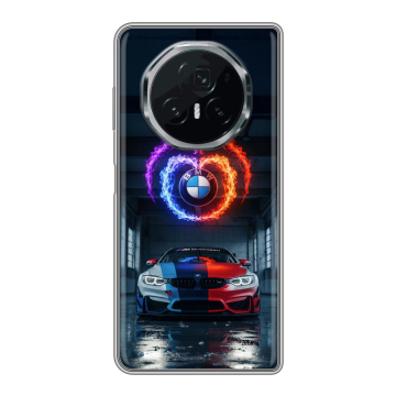 Пластиковый чехол на Honor Magic V3 с принтом BMW БМВ