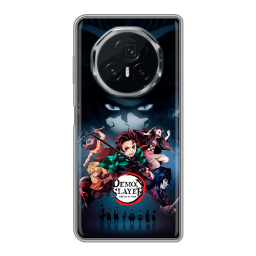 Пластиковый чехол на Honor Magic V3 с принтом Demon Slayer Клинок рассекающий демонов Пластиковый чехол на Honor Magic V3 с принтом Demon Slayer Клинок рассекающий демонов