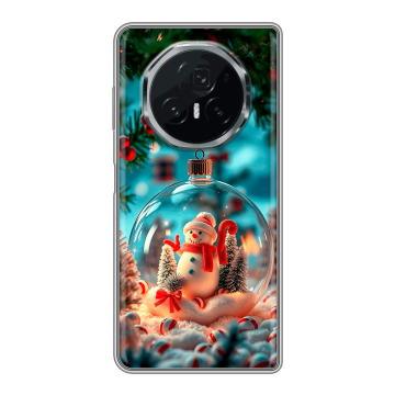 Пластиковый чехол на Honor Magic V3 с принтом Новый год