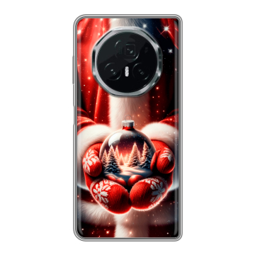 Пластиковый чехол на Honor Magic V3 с принтом Новый год