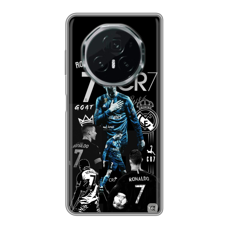 Пластиковый чехол на Honor Magic V3 с принтом Реал Роналдо Пластиковый чехол на Honor Magic V3 с принтом Реал Роналдо
