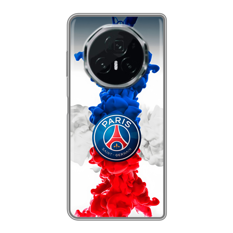 Пластиковый чехол на Honor Magic V3 с принтом PSG ПСЖ Пластиковый чехол на Honor Magic V3 с принтом PSG ПСЖ