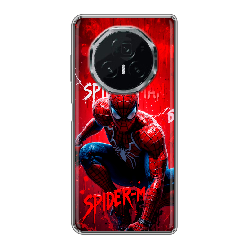 Пластиковый чехол на Honor Magic V3 с принтом Spiderman Человек паук Пластиковый чехол на Honor Magic V3 с принтом Spiderman Человек паук