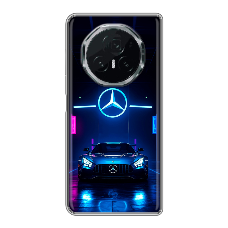 Пластиковый чехол на Honor Magic V3 с принтом Mercedes Мерседес Пластиковый чехол на Honor Magic V3 с принтом Mercedes Мерседес