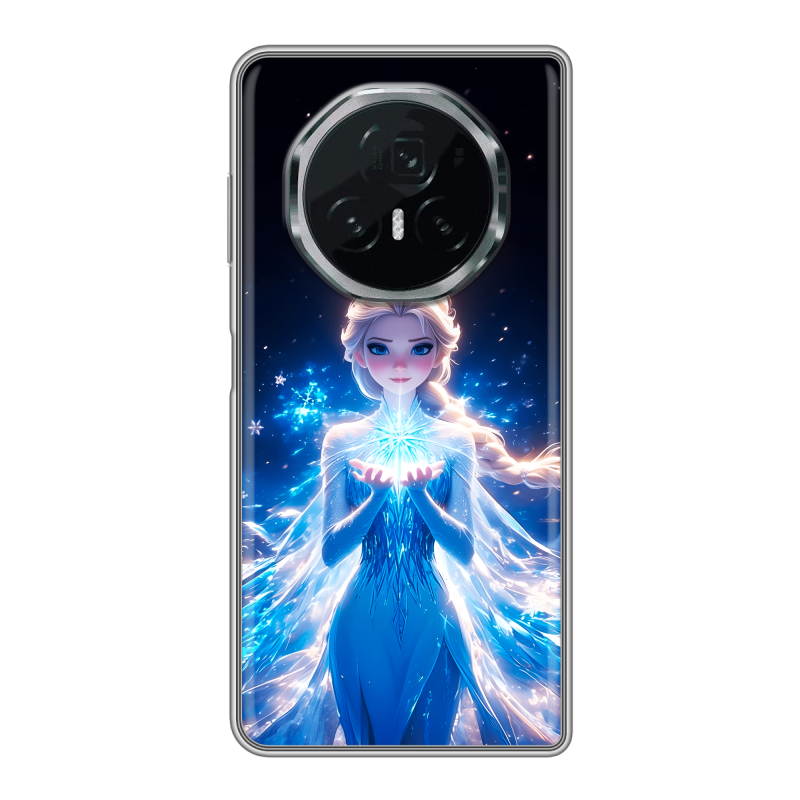 Пластиковый чехол на Honor Magic V3 с принтом Холодное сердце Frozen Пластиковый чехол на Honor Magic V3 с принтом Холодное сердце Frozen