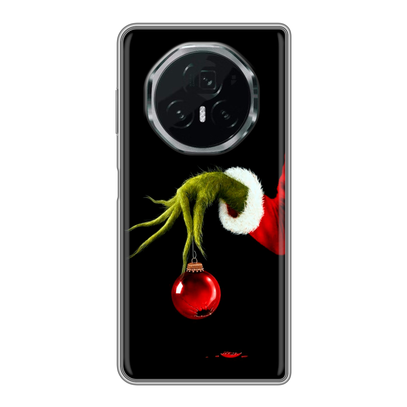 Пластиковый чехол на Honor Magic V3 с принтом Новый год Гринч Пластиковый чехол на Honor Magic V3 с принтом Новый год Гринч