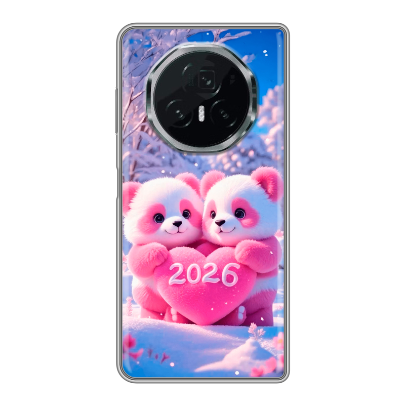 Пластиковый чехол на Honor Magic V3 с принтом Новый год Пластиковый чехол на Honor Magic V3 с принтом Новый год