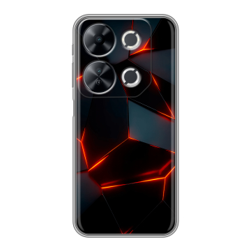 Силиконовый чехол на Itel P65 с принтом Яркие абстракции Силиконовый чехол на Itel P65 с принтом Яркие абстракции