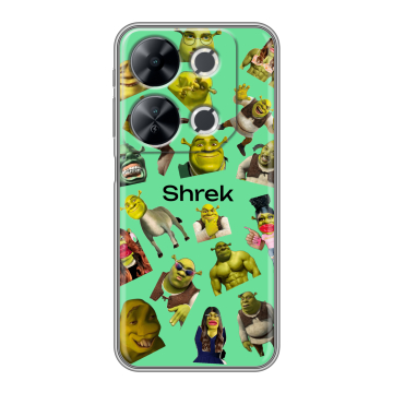 Силиконовый чехол на Itel P65 с принтом Шрек Shrek
