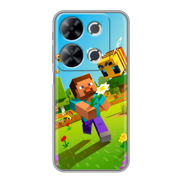 Силиконовый чехол на Itel P65 с принтом Майнкрафт Minecraft Силиконовый чехол на Itel P65 с принтом Майнкрафт Minecraft