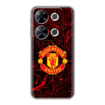 Силиконовый чехол на Itel P65 с принтом Manchester United