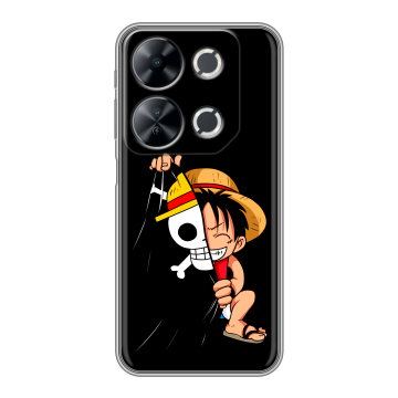 Силиконовый чехол на Itel P65 с принтом One Piece Ван Пис