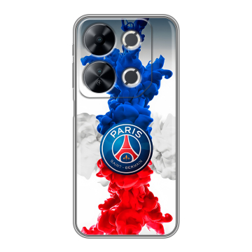 Силиконовый чехол на Itel P65 с принтом PSG ПСЖ