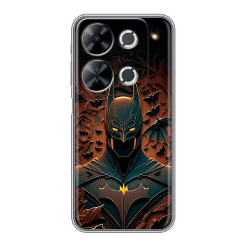 Силиконовый чехол на Itel P65 с принтом Batman Бэтмен