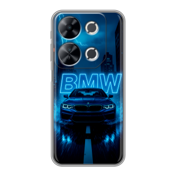 Силиконовый чехол на Itel P65 с принтом BMW БМВ