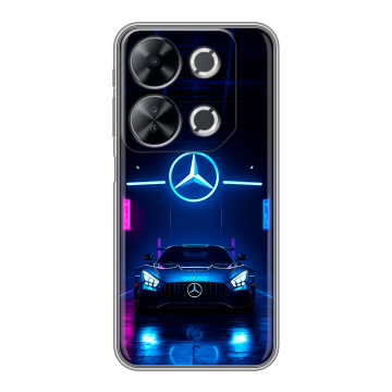 Силиконовый чехол на Itel P65 с принтом Mercedes Мерседес Силиконовый чехол на Itel P65 с принтом Mercedes Мерседес