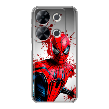 Силиконовый чехол на Itel P65 с принтом Spiderman Человек паук Силиконовый чехол на Itel P65 с принтом Spiderman Человек паук