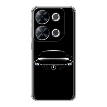 Силиконовый чехол на Itel P65 с принтом Mercedes Мерседес