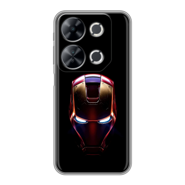 Силиконовый чехол на Itel P65 с принтом IronMan Железный человек Силиконовый чехол на Itel P65 с принтом IronMan Железный человек