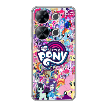 Силиконовый чехол на Itel P65 с принтом My little pony Дружба чудо Силиконовый чехол на Itel P65 с принтом My little pony Дружба чудо