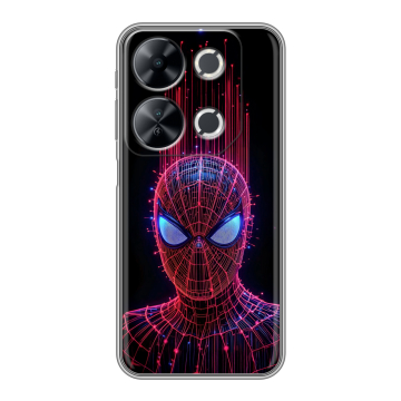Силиконовый чехол на Itel P65 с принтом Spiderman Человек паук Силиконовый чехол на Itel P65 с принтом Spiderman Человек паук