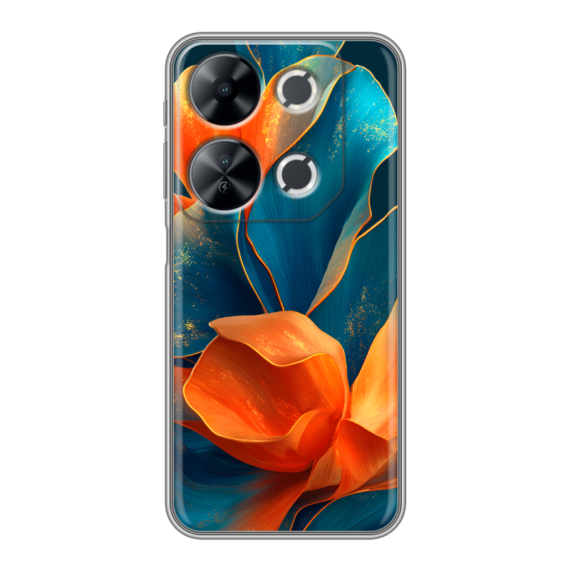 Силиконовый чехол на Itel P65 с принтом Цветы Силиконовый чехол на Itel P65 с принтом Цветы