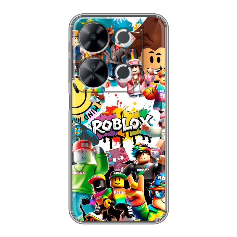 Силиконовый чехол на Itel P65 с принтом Roblox Роблокс Силиконовый чехол на Itel P65 с принтом Roblox Роблокс
