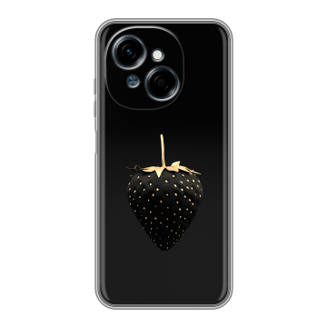 Силиконовый чехол на Tecno Spark Go 1 с принтом Черная клубника Силиконовый чехол на Tecno Spark Go 1 с принтом Черная клубника
