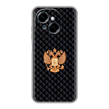 Силиконовый чехол на Tecno Spark Go 1 с принтом Герб России принт Силиконовый чехол на Tecno Spark Go 1 с принтом Герб России принт