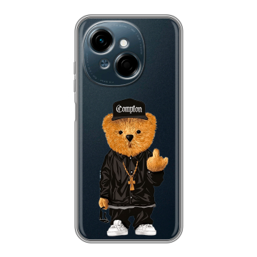 Силиконовый чехол на Tecno Spark Go 1 с принтом Мишка