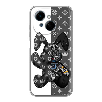 Силиконовый чехол на Tecno Spark Go 1 с принтом Луи робот Силиконовый чехол на Tecno Spark Go 1 с принтом Луи робот