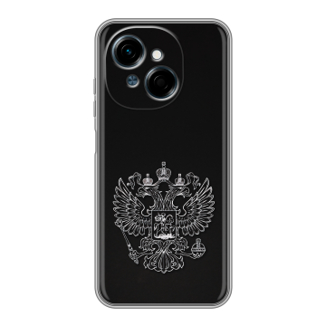 Силиконовый чехол на Tecno Spark Go 1 с принтом Герб России Силиконовый чехол на Tecno Spark Go 1 с принтом Герб России