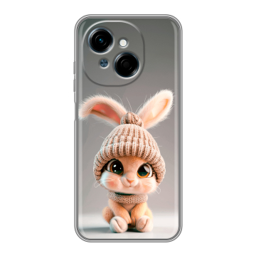 Силиконовый чехол на Tecno Spark Go 1 с принтом Кролик