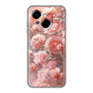 Силиконовый чехол на Tecno Spark Go 1 с принтом Розовые розы