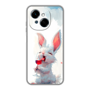Силиконовый чехол на Tecno Spark Go 1 с принтом кролик зайчик